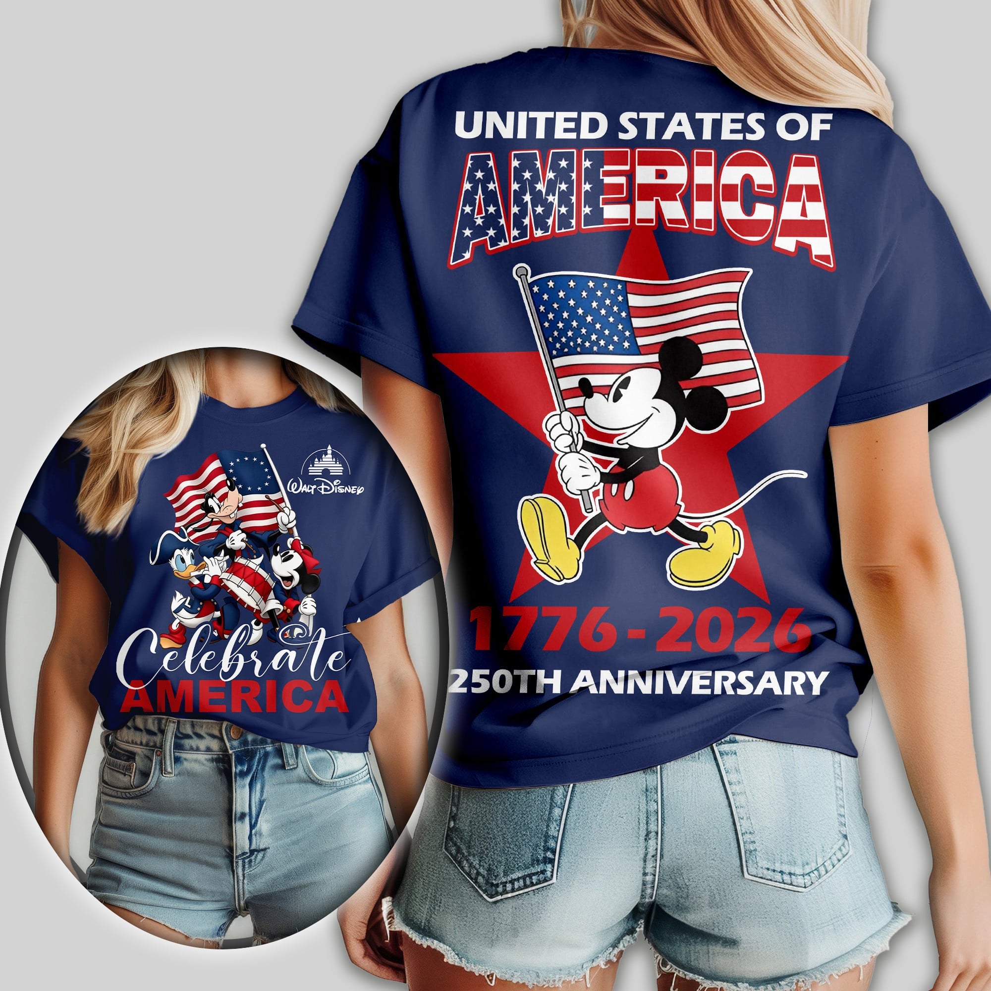 Premium MCK 250th Anniversary Celebrate America 3D Shirt TD