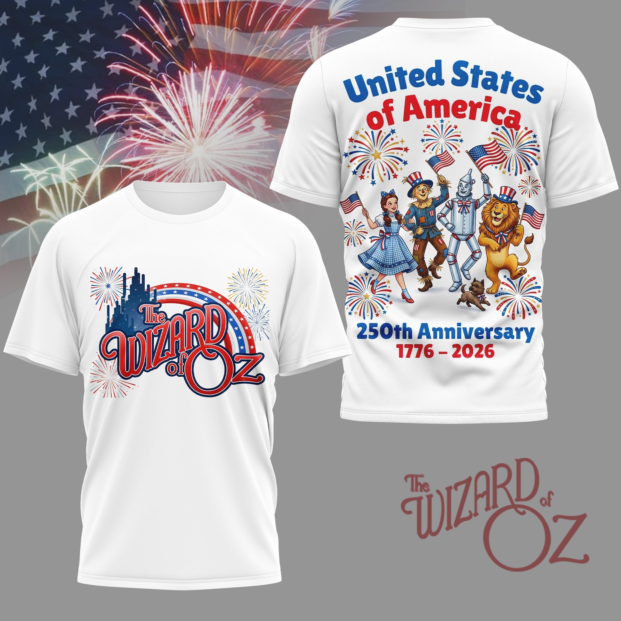 Premium TWOZ 250 Years Of America 3D Shirt NY