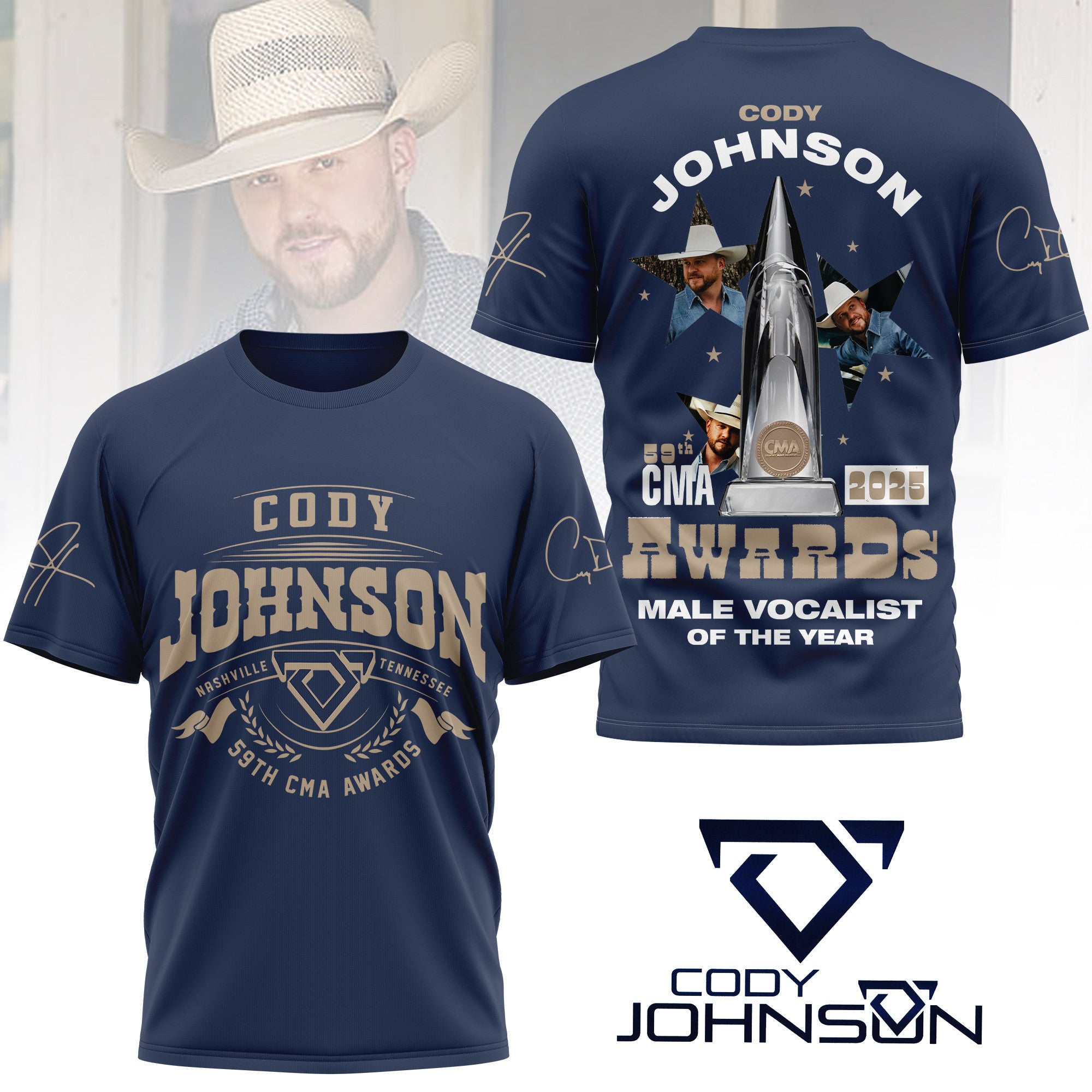 Premium CDJS 2025 CMA Awards 3D Shirt NY