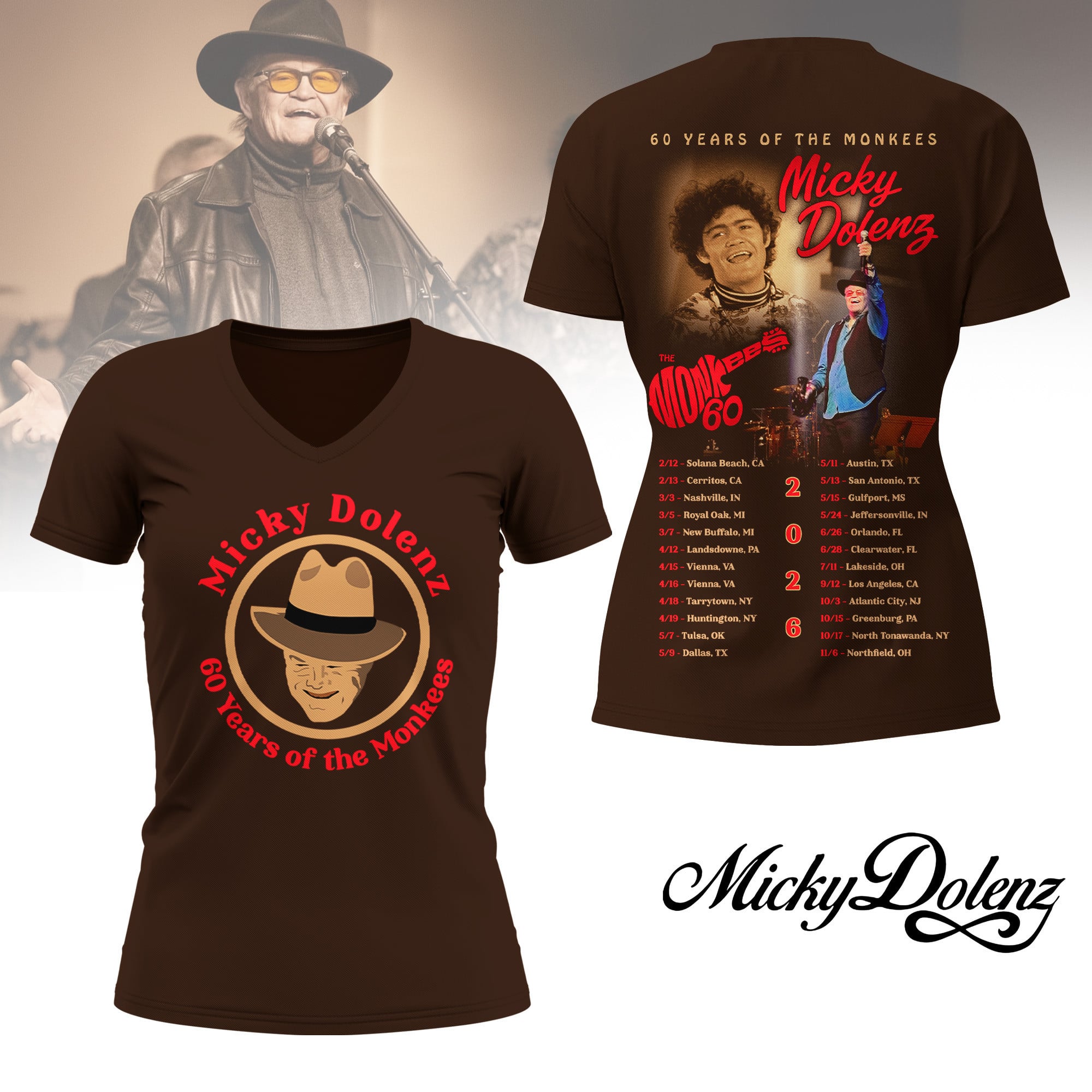 Premium MKDL 2026 Tour 3D Shirt HI