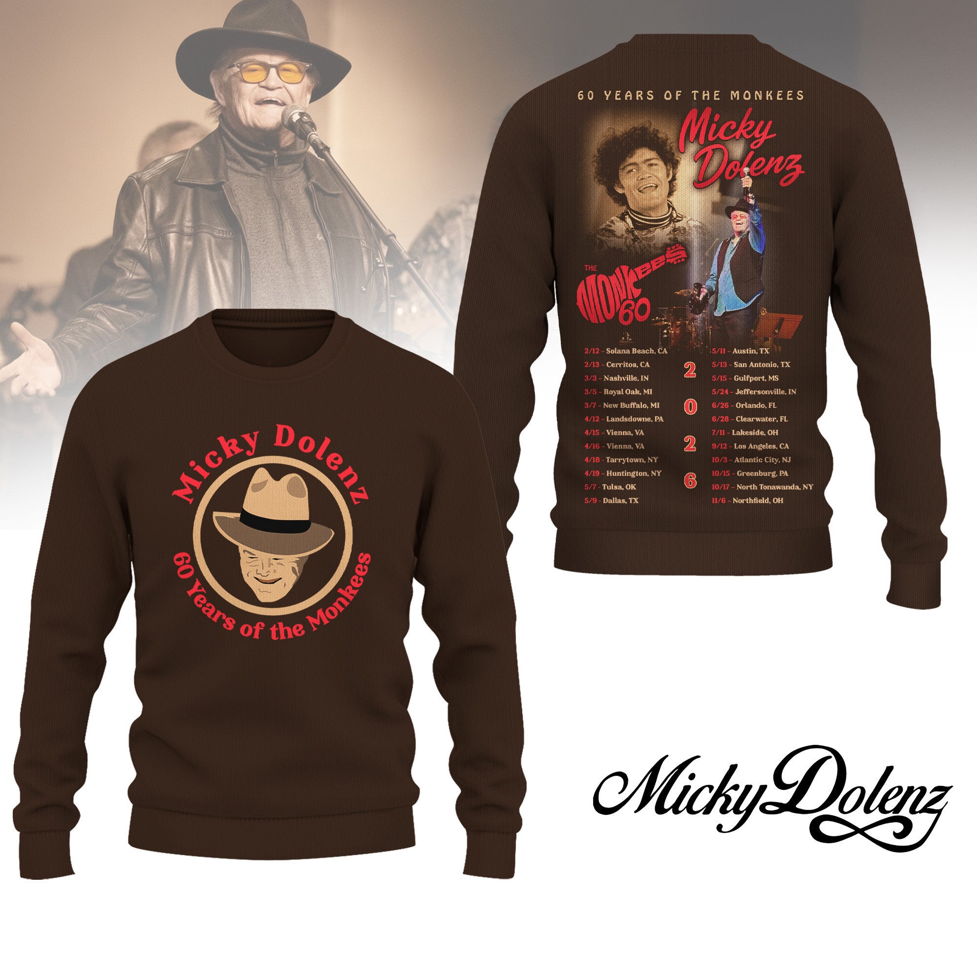 Premium MKDL 2026 Tour 3D Shirt HI