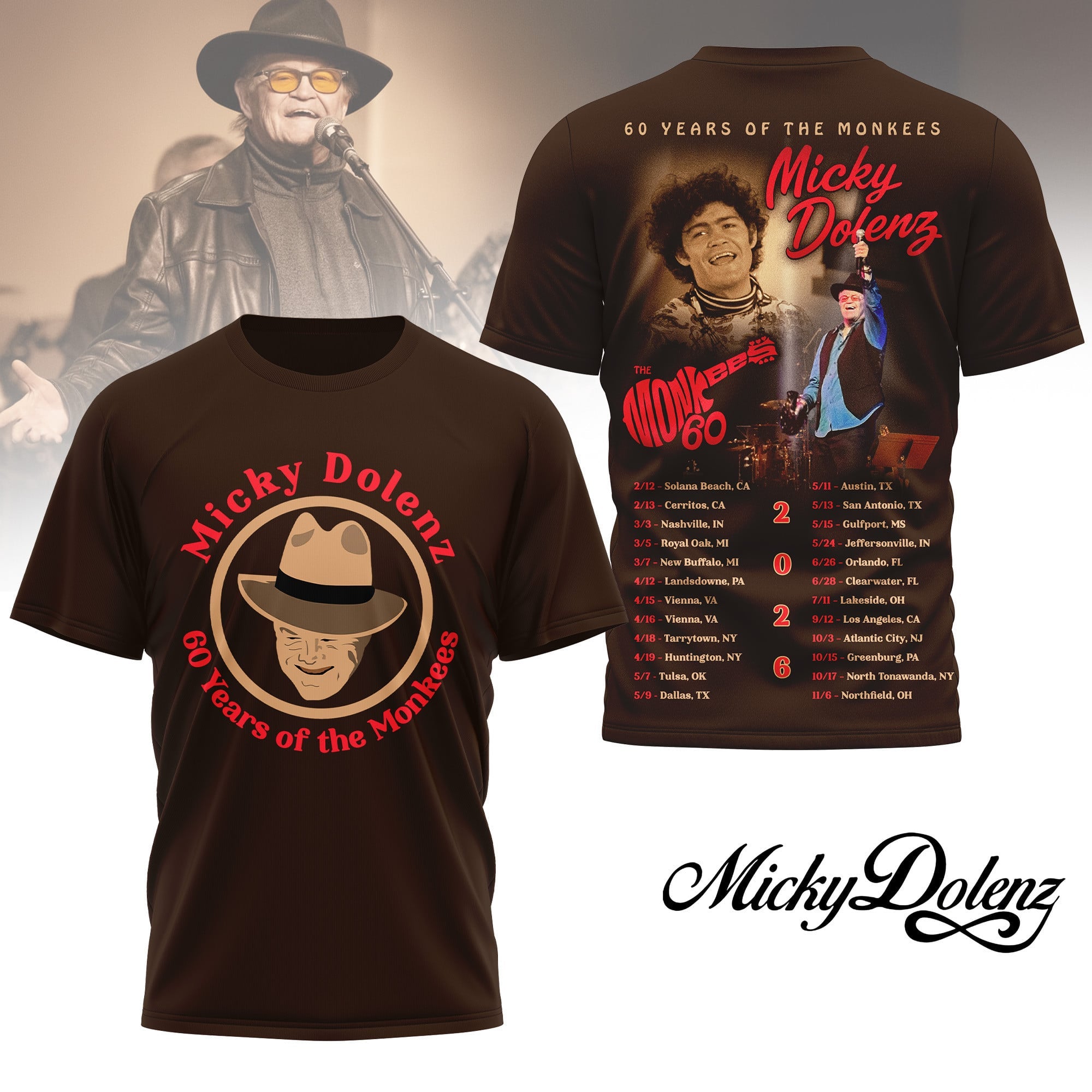 Premium MKDL 2026 Tour 3D Shirt HI