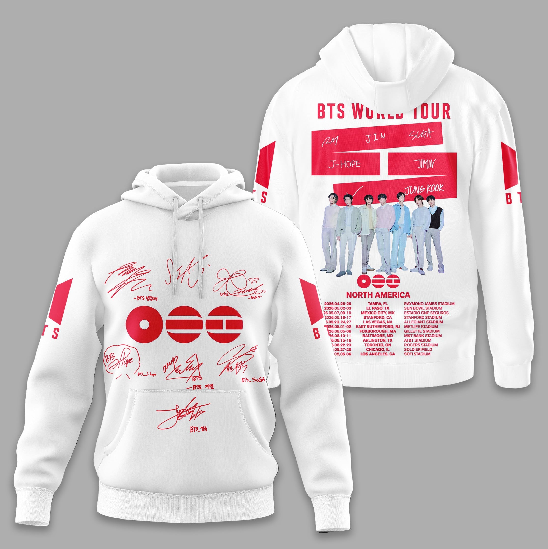Premium BTS 2026 Tour 3D Shirt TD