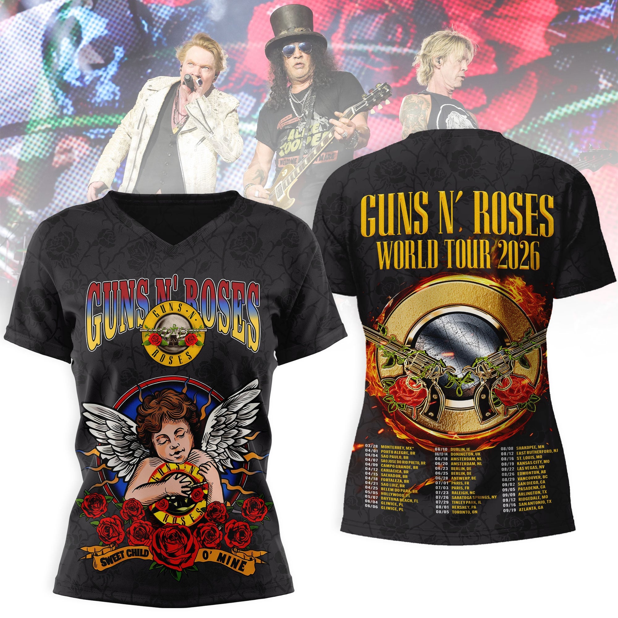Premium GNR 2026 Tour 3D Shirt MM