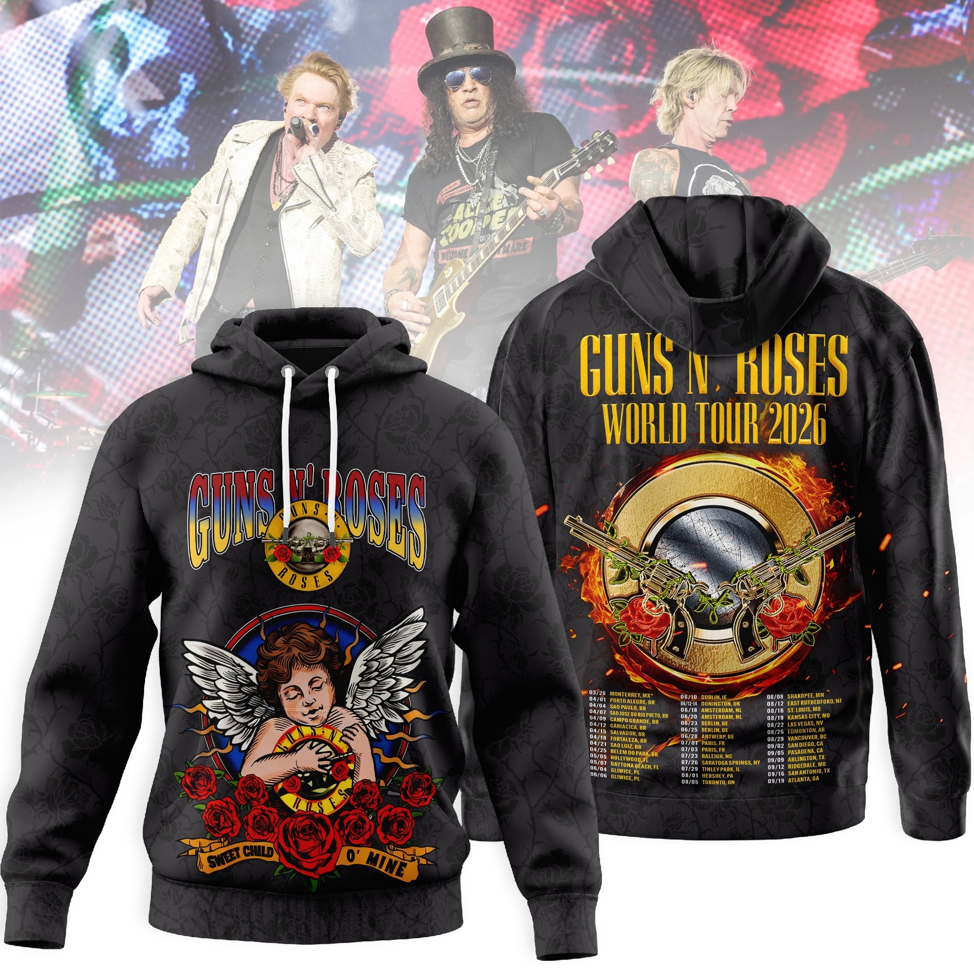 Premium GNR 2026 Tour 3D Shirt MM