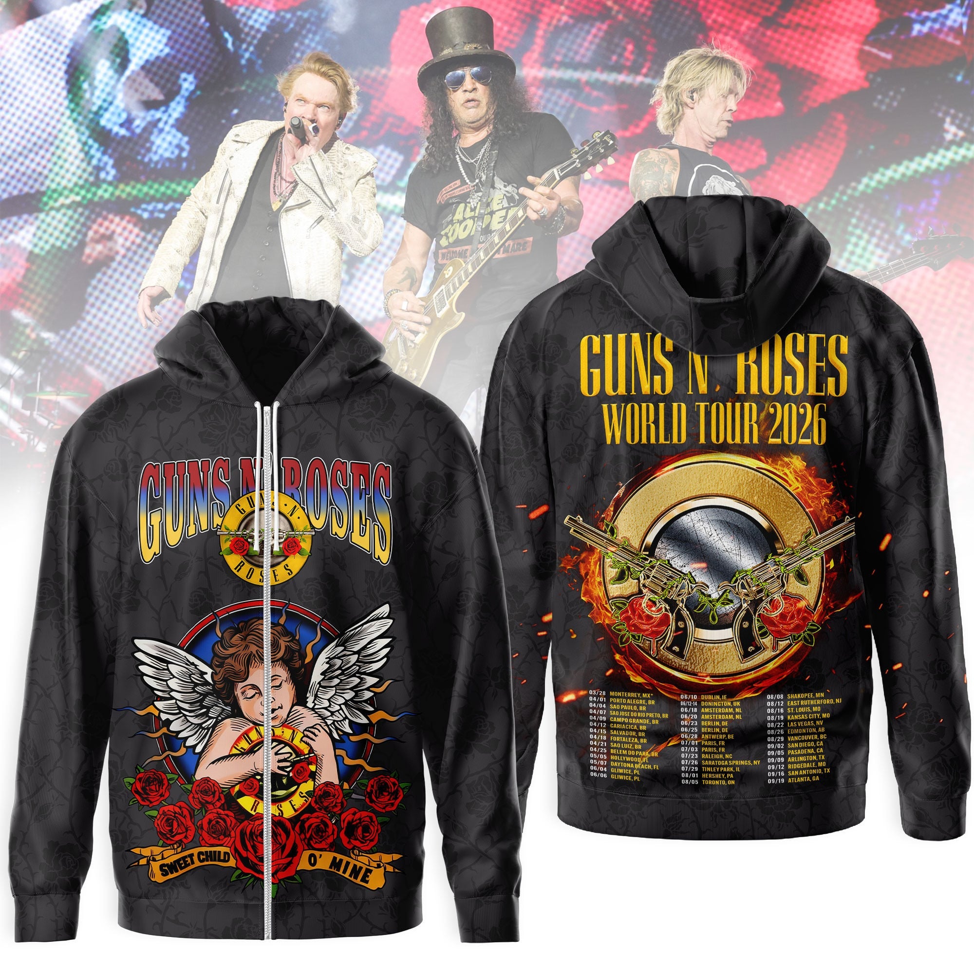 Premium GNR 2026 Tour 3D Shirt MM
