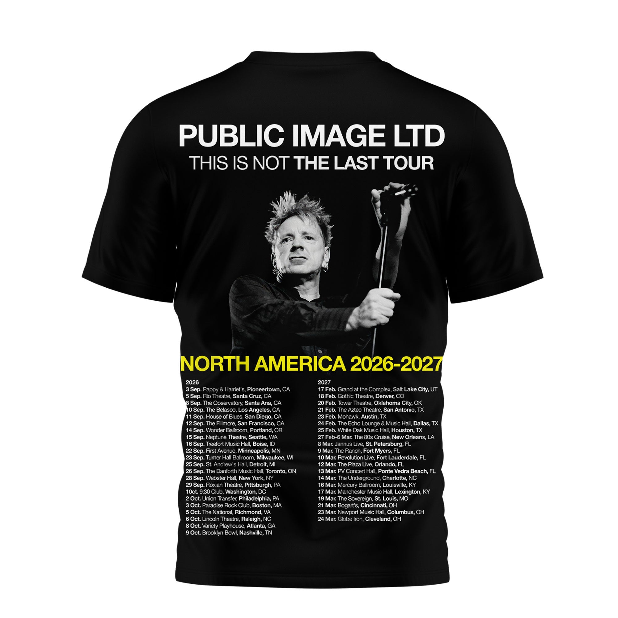 Premium PIL This Is Not The Last Tour 3D Shirt NP