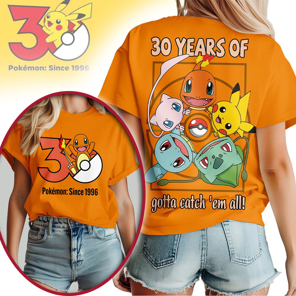 Premium PKM 30th Anniversary Celebration 3D Shirt NP