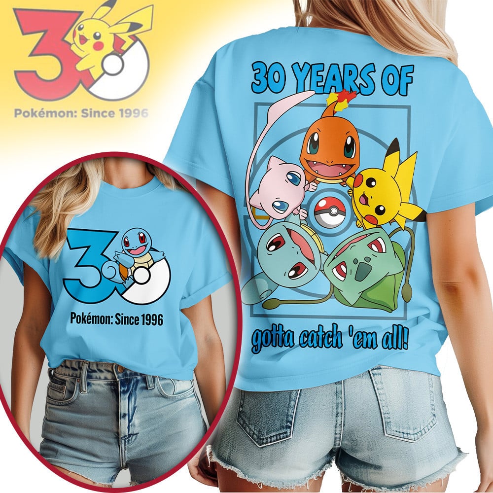 Premium PKM 30th Anniversary Celebration 3D Shirt NP