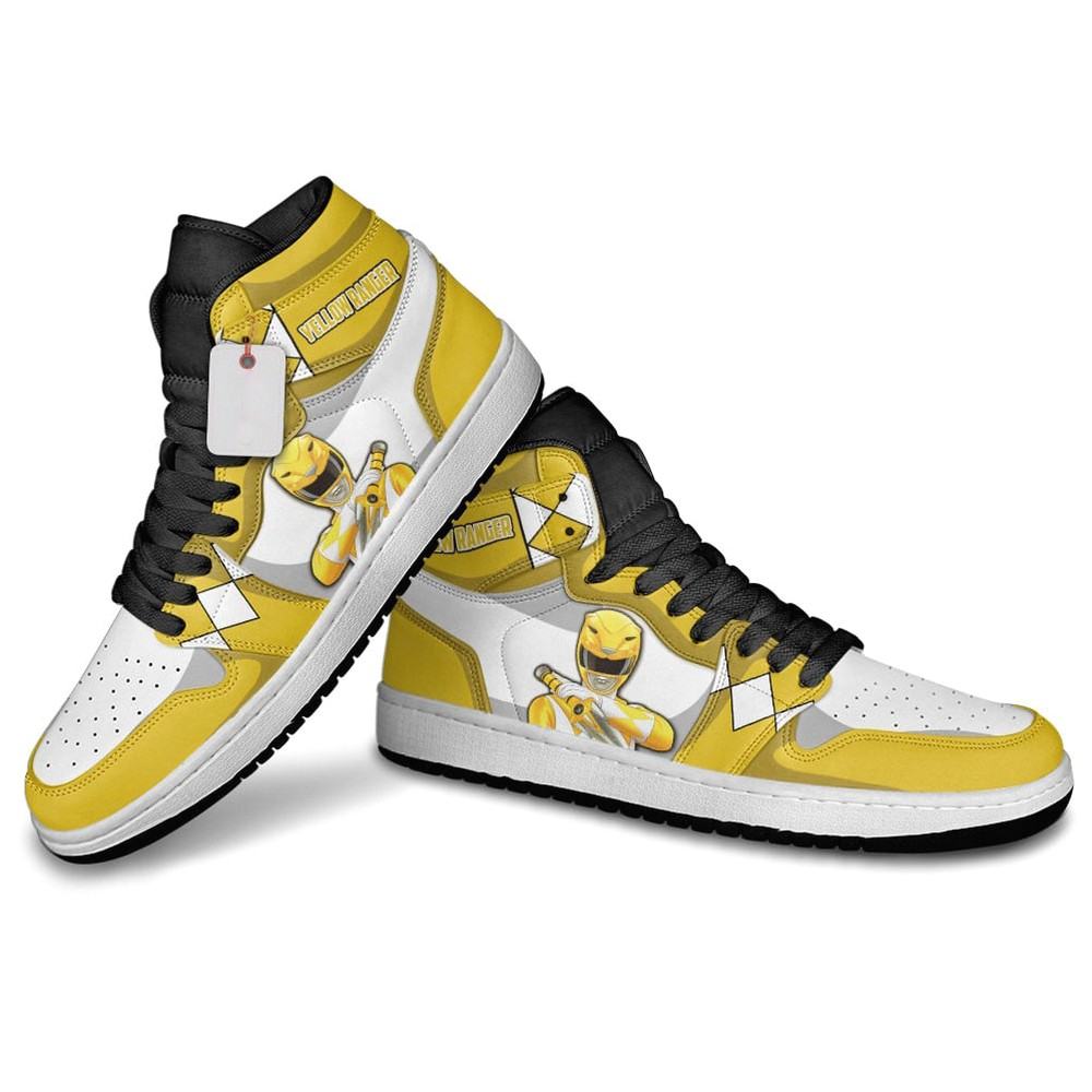 Yellow Ranger Movie AJ1 High Top Shoes